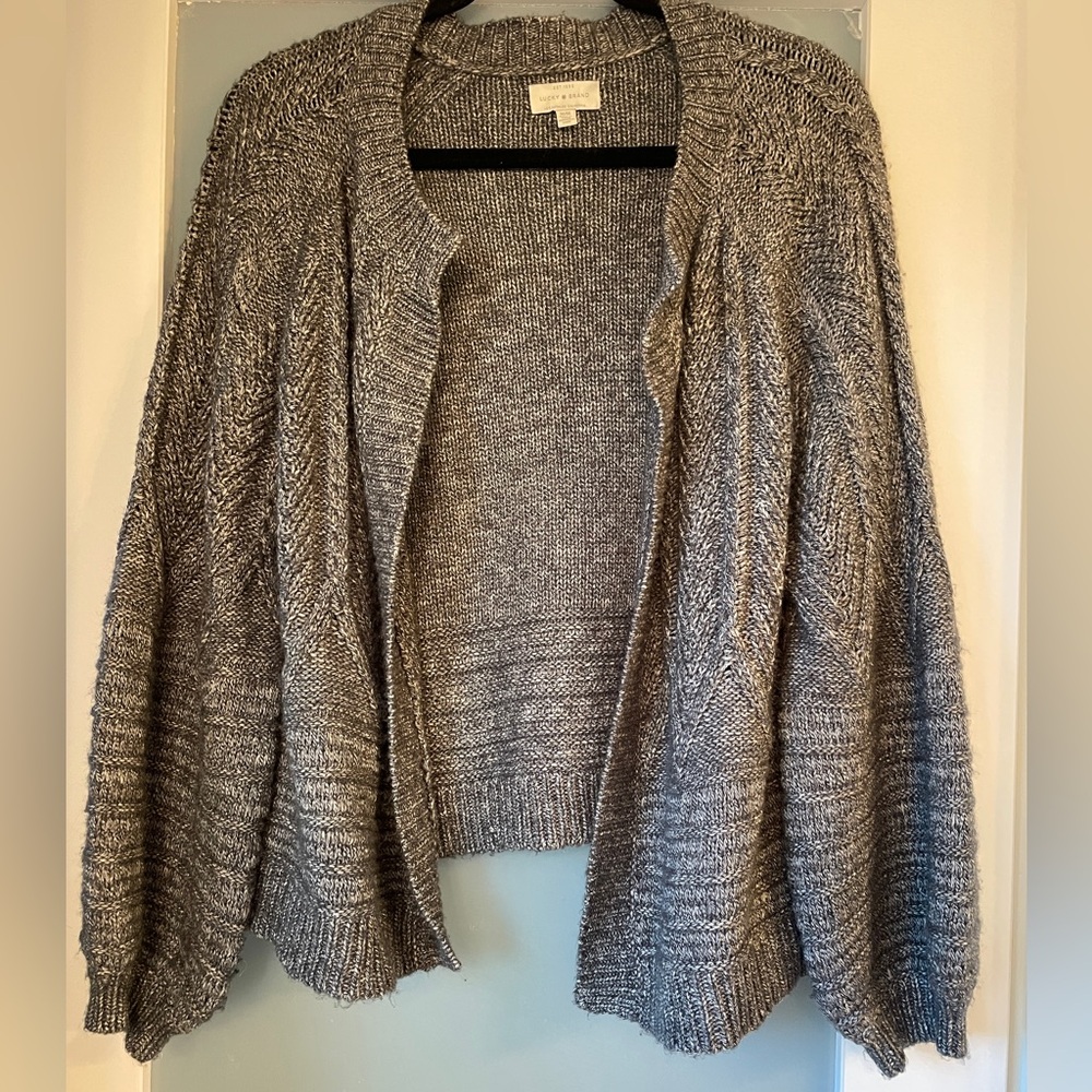 Lucky Brand Gray Cardigan